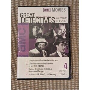 AMC Great Detective Classics: Four 1930s Movies, 2-Disc Set , New Sealed
